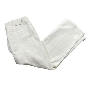 Lauren Jean Co.  Ralph Lauren 2 White Denim Jeans Cotton‎ Blend Classic Midcalf